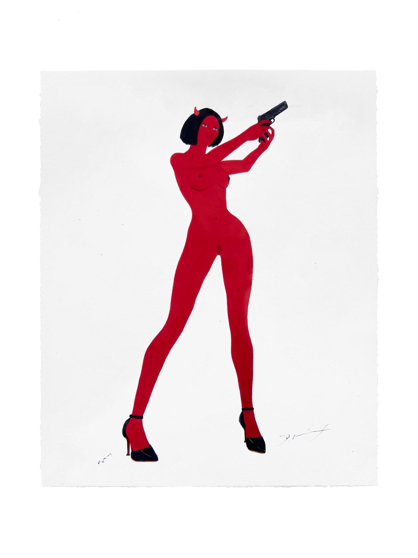 MANY MEN - ORIGINAL PRINT BY TYLER REXEISEN